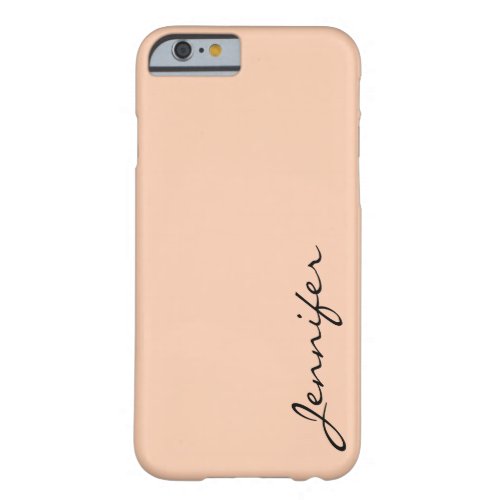 Apricot color background barely there iPhone 6 case