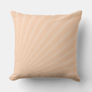 Apricot Color Stripe Funky Pattern Throw Pillow