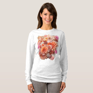 Apricot Crush Colour 2024 with Succulents T-Shirt