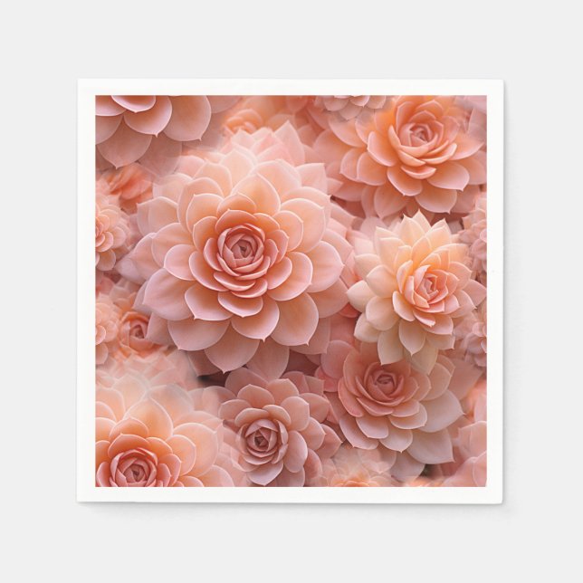 Apricot Crush Colour of the Year 2024 Napkins (Front)