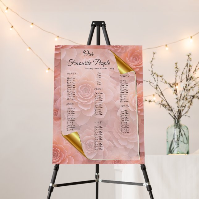 Apricot Crush Succulent Colours Foam Board (In Situ (Stand))