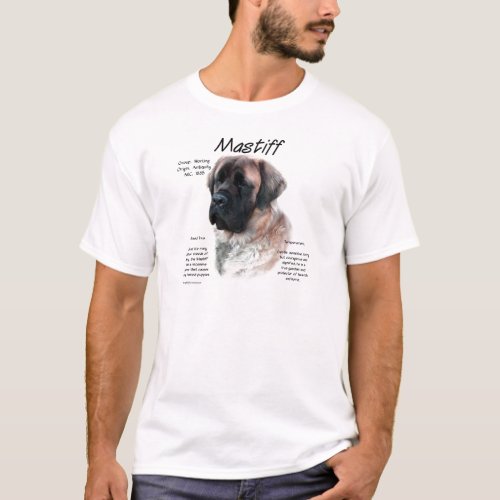Apricot Fluffy Mastiff History  T_Shirt