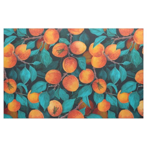 Apricot garden 2 fabric