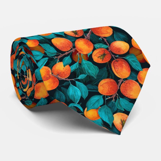 Apricot garden 2 neck tie (Rolled)