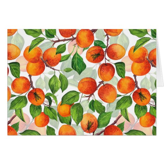 Apricot garden 3 cards (Front Horizontal)