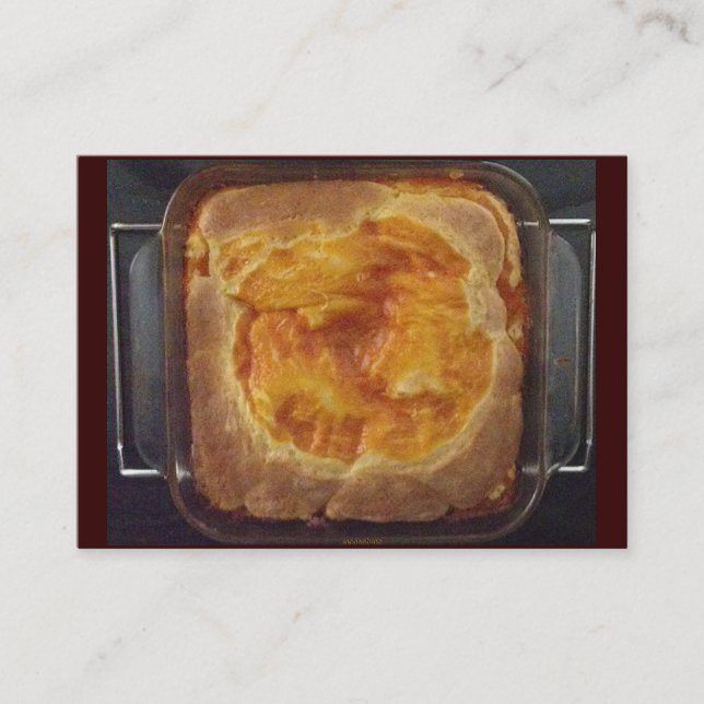 Apricot Jam Pound Cake Business Card (Front)