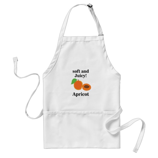 Apricot Juicy Fruit  Adult Apron (Front)