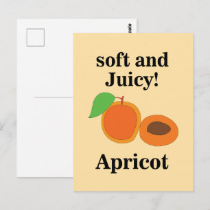 Apricot Juicy Fruit Postcard
