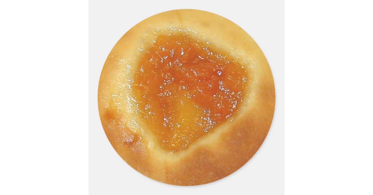 Apricot Kolache stickers | Zazzle