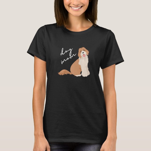 Apricot Labradoodle Dog Mom Woman T-Shirt (Front)