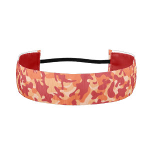 Apricot Lava Camouflage Athletic Headband