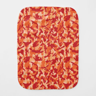 Apricot Lava Camouflage Baby Burp Cloth