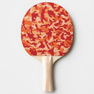 Apricot Lava Camouflage Ping Pong Paddle