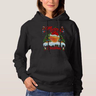 Apricot Lights Xmas Tree Santa Apricot Christmas Hoodie