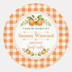 Apricot Loaf Cake Homemade Gift Label