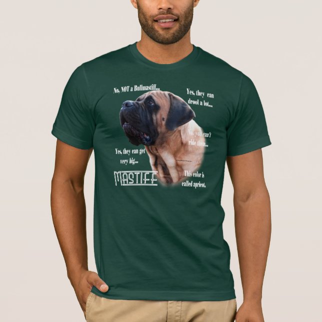 Apricot Mastiff FAQ dark shirt (Front)