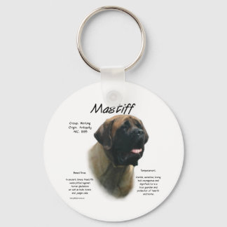 Apricot Mastiff History Keychain