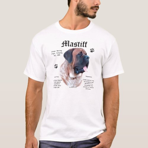 Apricot Mastiff History shirt