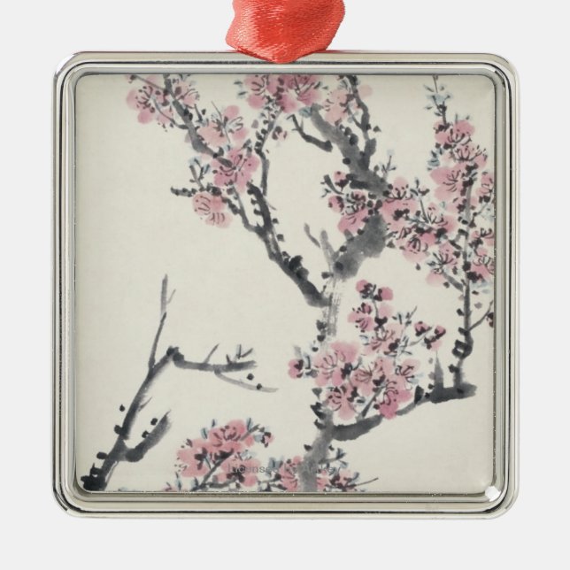 Apricot Metal Ornament (Front)