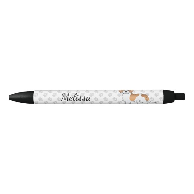Apricot Mini Goldendoodle Cartoon Dog & Name Pen (Front)
