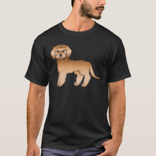 Apricot Mini Goldendoodle Cute Cartoon Dog T-Shirt