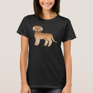 Apricot Mini Goldendoodle Cute Cartoon Dog T-Shirt