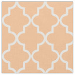 Apricot Orange Moroccan Quatrefoil Fabric