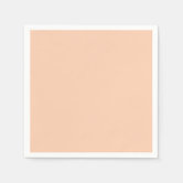 Solid color plain apricot pastel orange napkins