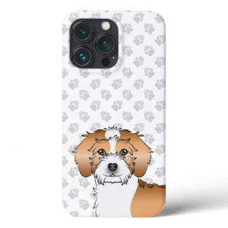Apricot Parti-color Mini Goldendoodle Dog Head iPhone 13 Pro Case