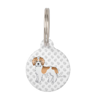 Apricot Parti-color Mini Goldendoodle Dog Pet ID Tag