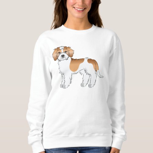 Apricot Parti_color Mini Goldendoodle Dog Sweatshirt