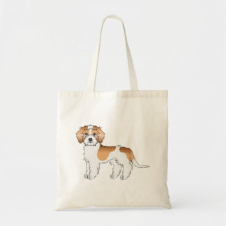Apricot Parti-color Mini Goldendoodle Dog Tote Bag