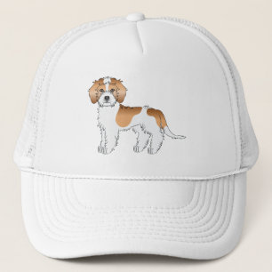 Apricot Parti-color Mini Goldendoodle Dog Trucker Hat