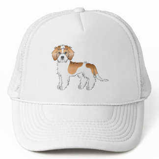 Apricot Parti-color Mini Goldendoodle Dog Trucker Hat