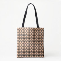 Apricot Peach Black Buffalo Heart Plaid