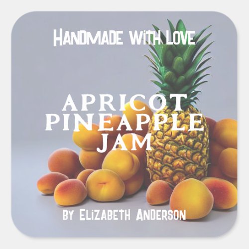 Apricot Pineapple Jam Square Sticker