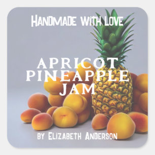 Apricot Pineapple Jam Square Sticker