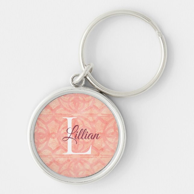 Apricot Pink Keychain (Front)