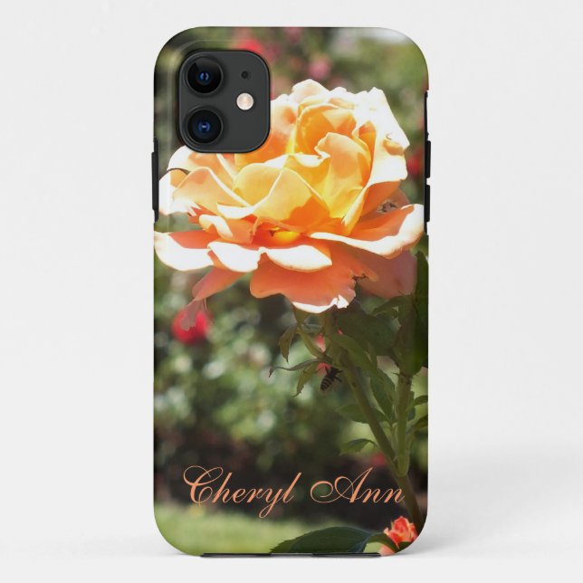 Apricot Rose iPhone 5 case *personalize* (Back)