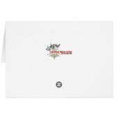 Apricot Rose Mothers Day Thank You Card (Back Horizontal)