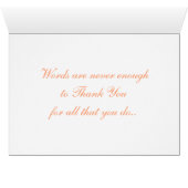Apricot Rose Mothers Day Thank You Card (Inside Horizontal (Bottom))