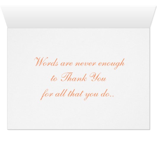 Apricot Rose Mothers Day Thank You Card (Inside Horizontal (Bottom))