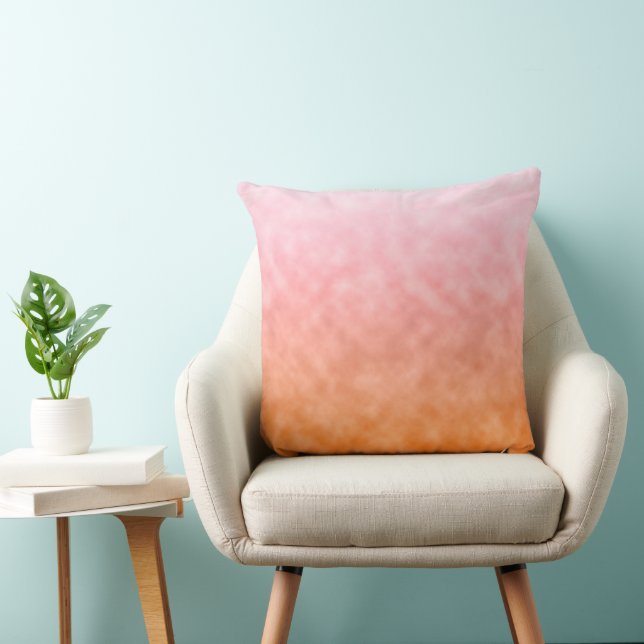 Apricot Skies Throw Pillow (Chair)