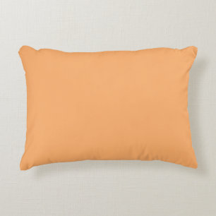 Apricot (solid color) accent pillow