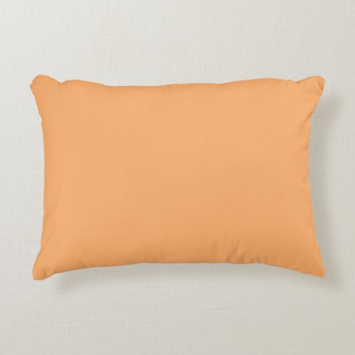 Apricot solid color  accent pillow