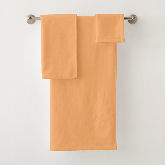 Apricot (solid color)  bath towel set (Insitu)