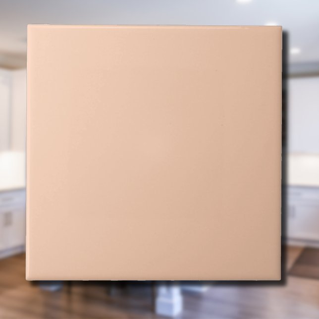 Apricot Solid Color | Classic | Elegant Ceramic Tile (Creator Uploaded)