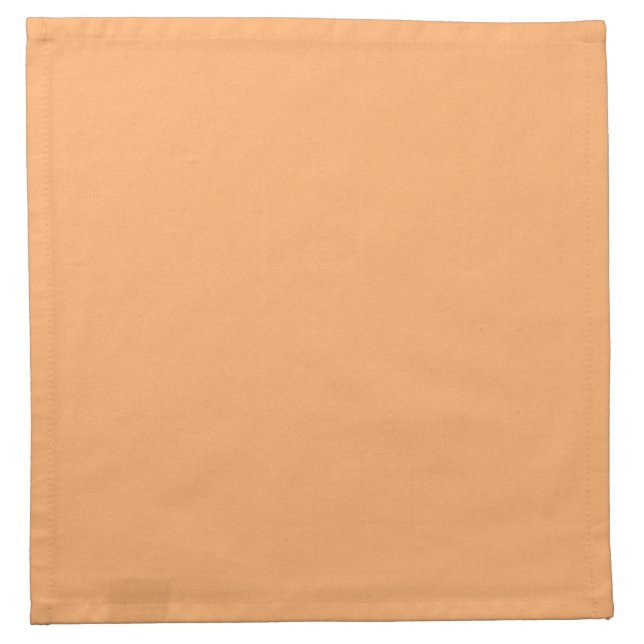 Apricot (solid color)  cloth napkin (Front)