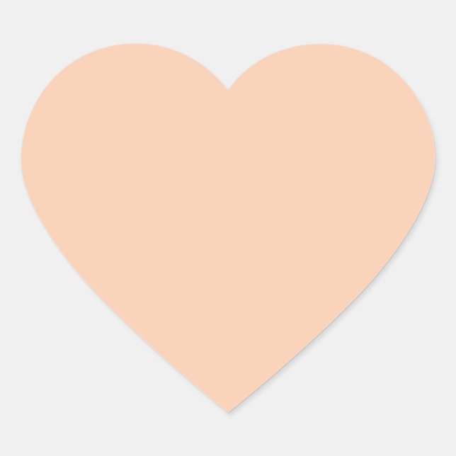  Apricot (solid color) 	 Heart Sticker (Front)