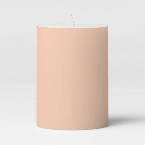  Apricot solid color 	 Pillar Candle